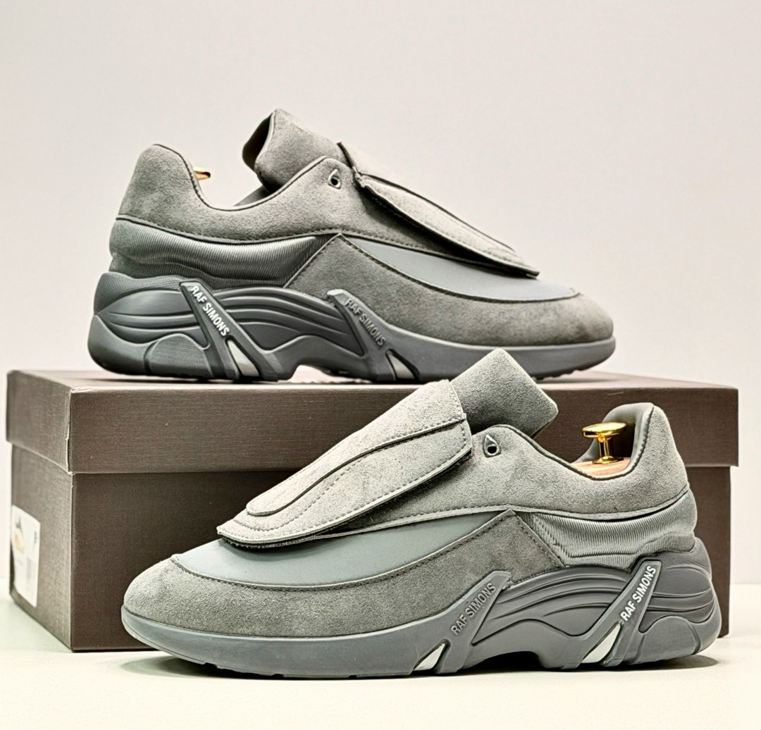 кроссовки raf simons antei,кроссовки raf simons,кроссовки raf simons cylon 21,raf simons черные замшевые низкие кроссовки,raf simons sneakers antei oversized suede runner