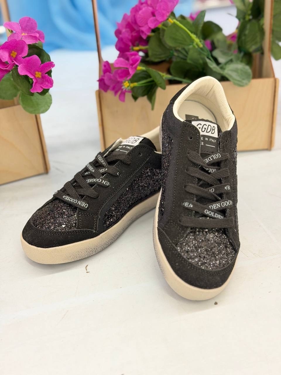 ,golden goose кеды блестящие черные,golden goose кеды glitter,golden goose кеды черные,кеды golden goose