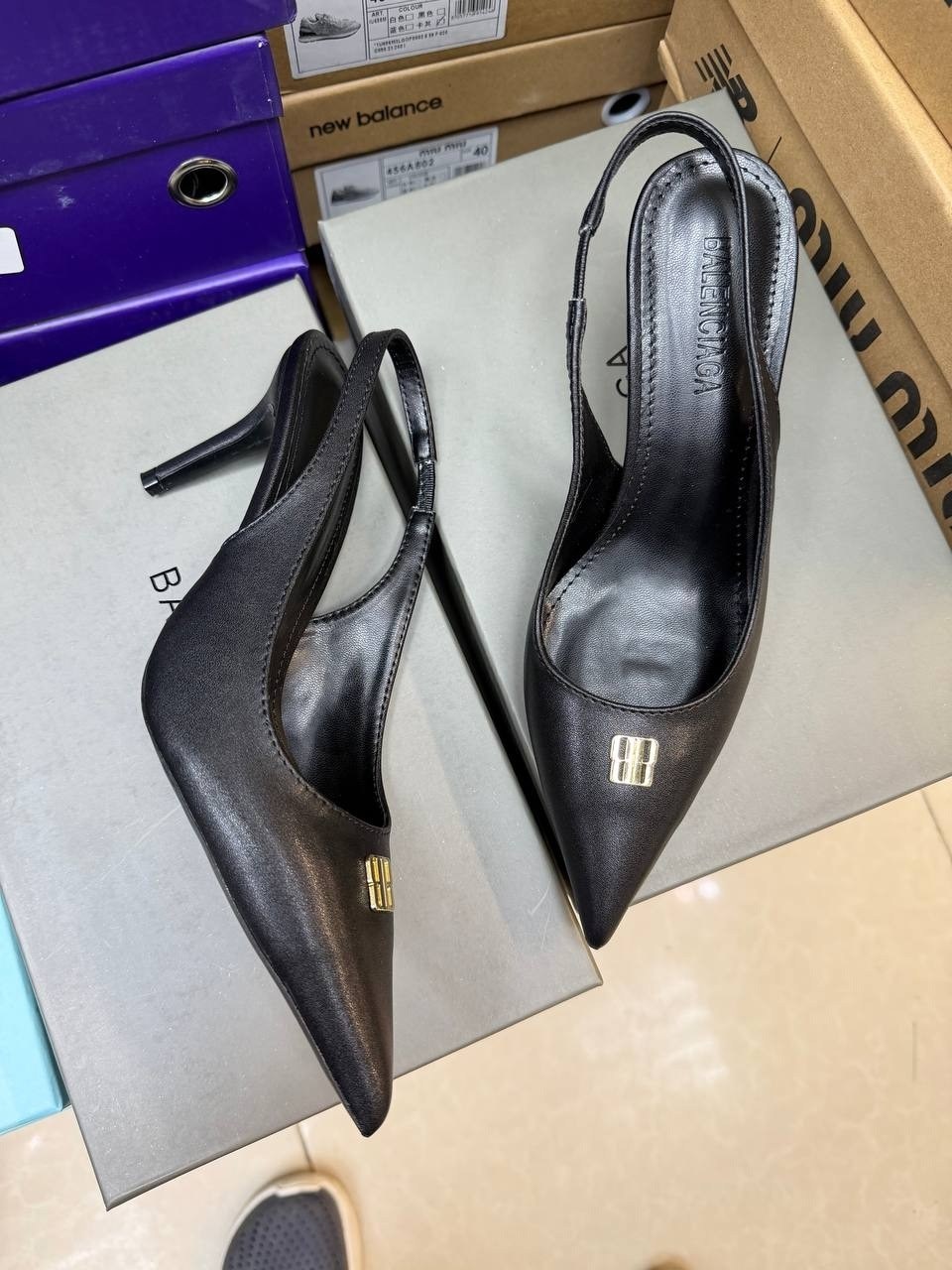 туфли saint laurent,туфли balenciaga,кожаные туфли balenciaga monaco premium,,женские брендовые кожаные туфли balenciaga premium каблук 9 см