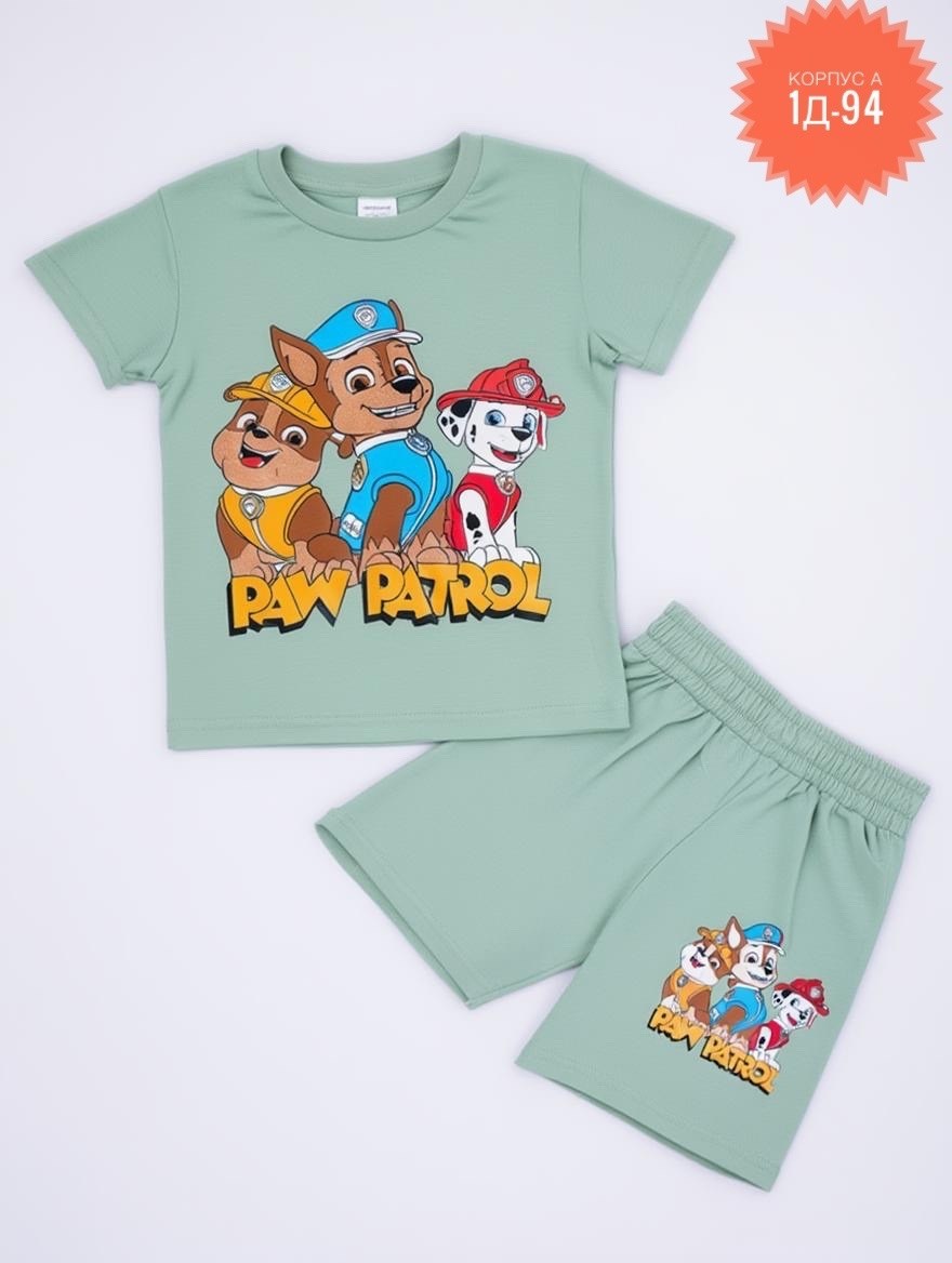 пижама paw patrol,пижама для мальчика,комплект пижама,костюмчик детский,пижама щенячий патруль