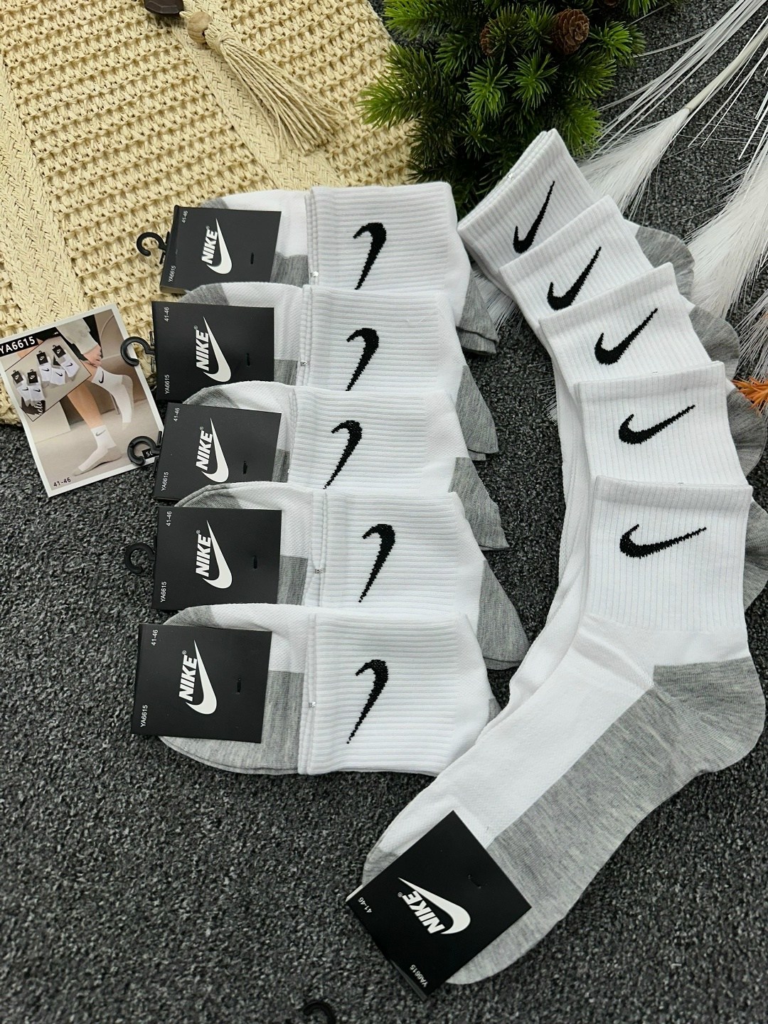 носки мужские 10 пар nike,носки nike высокие,носки мужские nike спорт,спортивные носки nike набор средних носков 5 пар,носки найк