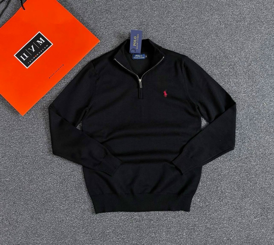 свитер для мужчин,джемпер polo ralph lauren,мужская кофта,свитшот на молнии вышивка поло polo ralph lauren,кофта толстовка