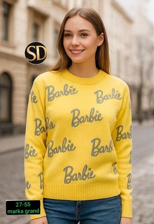 свитер барби,свитер,свитер женский,свитер кофта,свитер оверсайз вязаный barbie