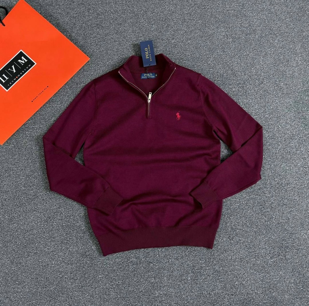 свитер для мужчин,джемпер polo ralph lauren,мужская кофта,свитшот на молнии вышивка поло polo ralph lauren,кофта толстовка