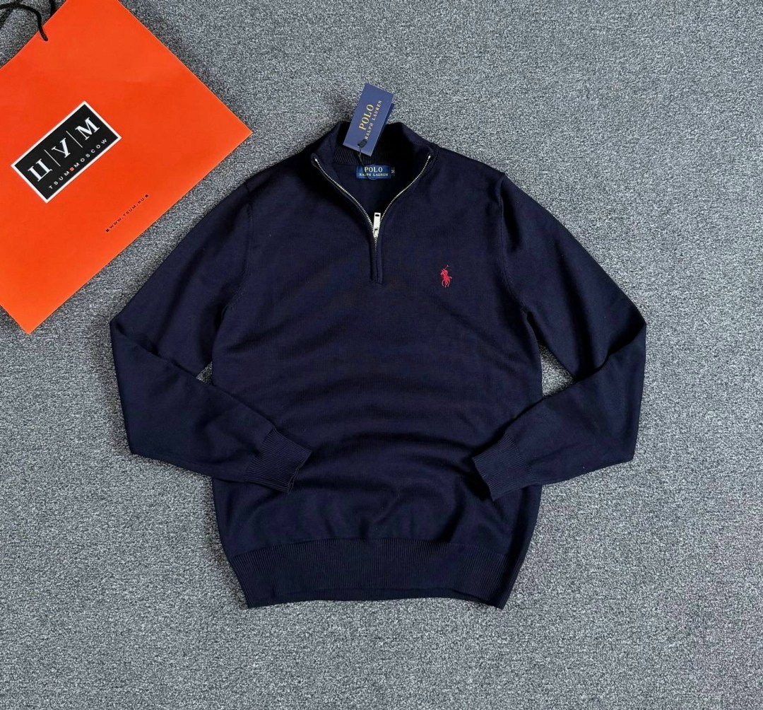 свитер для мужчин,джемпер polo ralph lauren,мужская кофта,свитшот на молнии вышивка поло polo ralph lauren,кофта толстовка