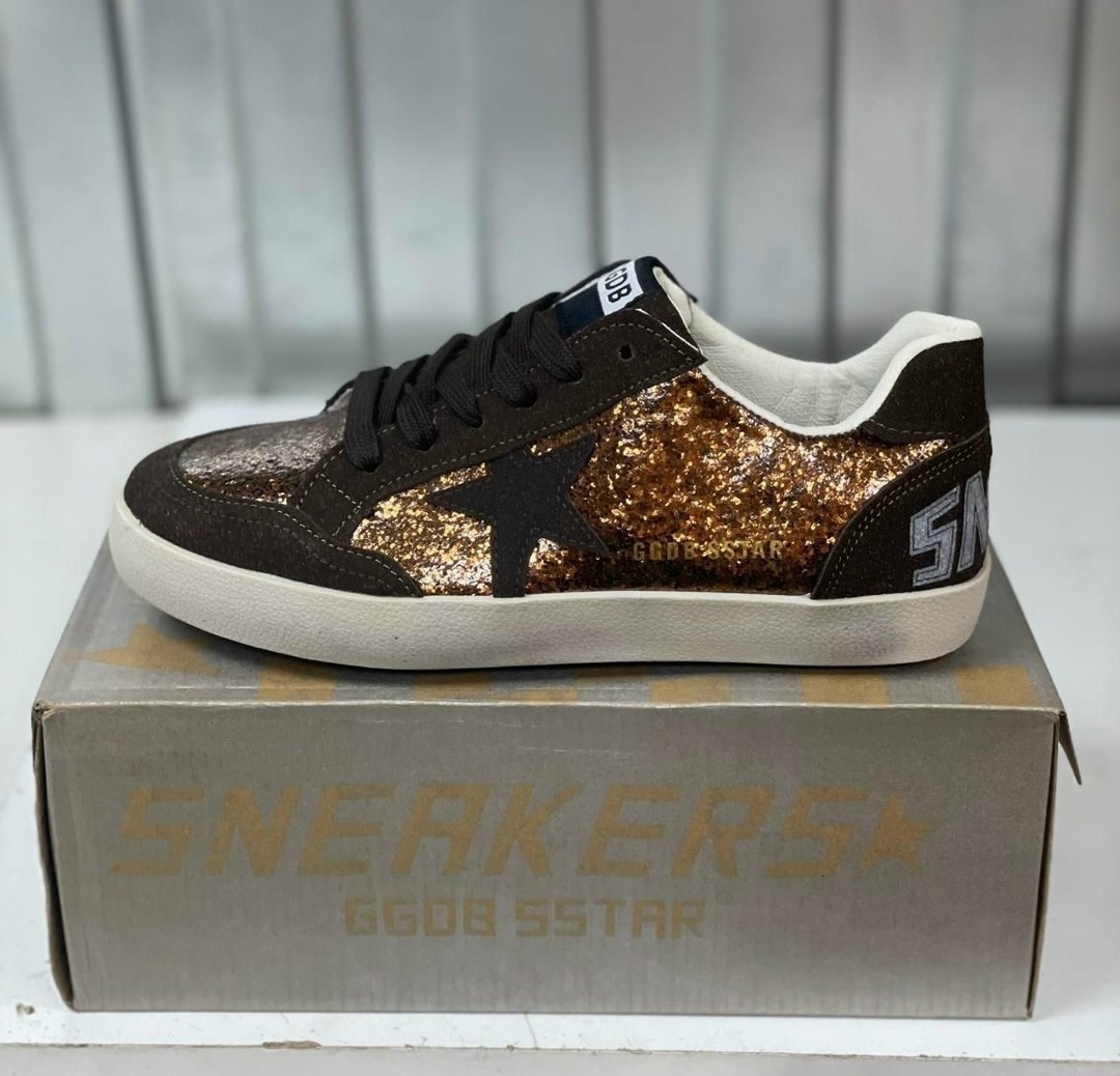 golden goose кроссовки super-star коричневый,,кеды golden goose,кроссовки golden goose,golden goose super-star glitter sneakers