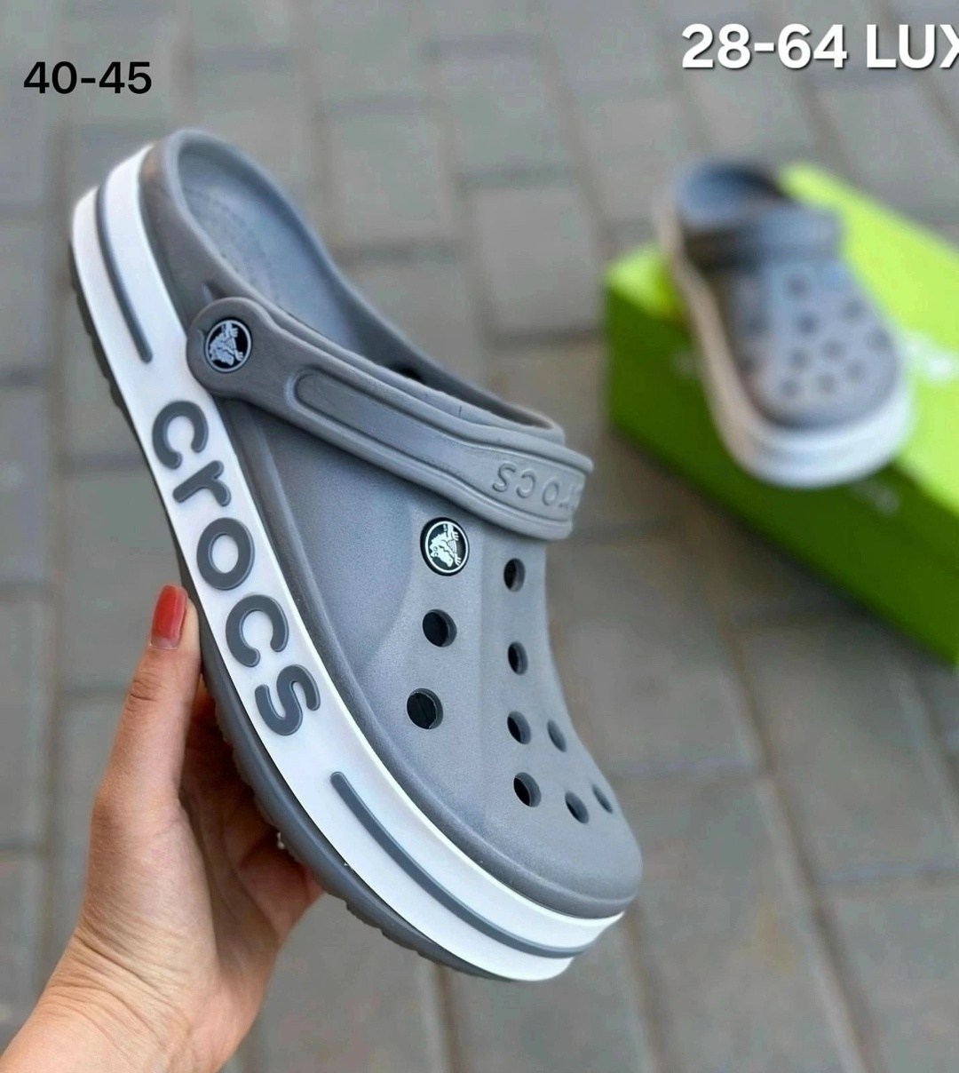 кроксы серые,сабо crocs,сланцы кроксы шлепки с джибитсами арт. 11216575,сабо crocs мужские серые летние,кроссовки - сабо crocs bayaband clog арт. 10620944