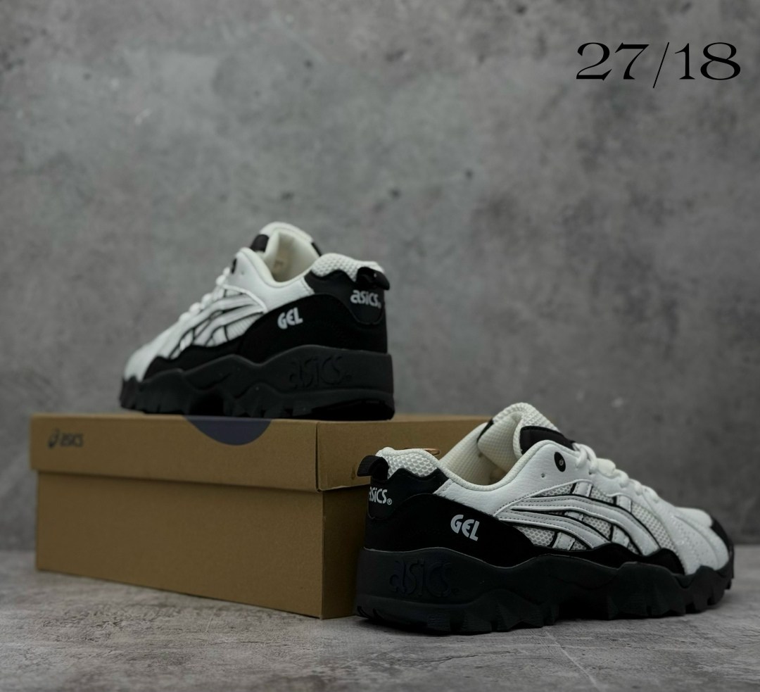 кроссовки,кроссовки asics,asics низкие повседневные кроссовки gel-truck с противоскользящей амортизацией белые черные,кроссовки asics gel,кроссовки asics gel pickax