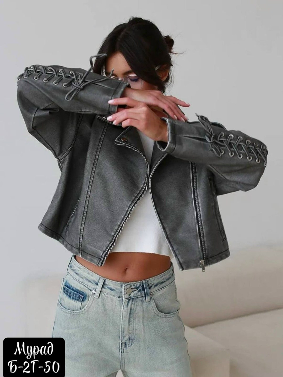 косуха винтажная куртка кожаная oversize серая monyken,косуха,куртка косуха,кожаная куртка косуха,кожаная куртка