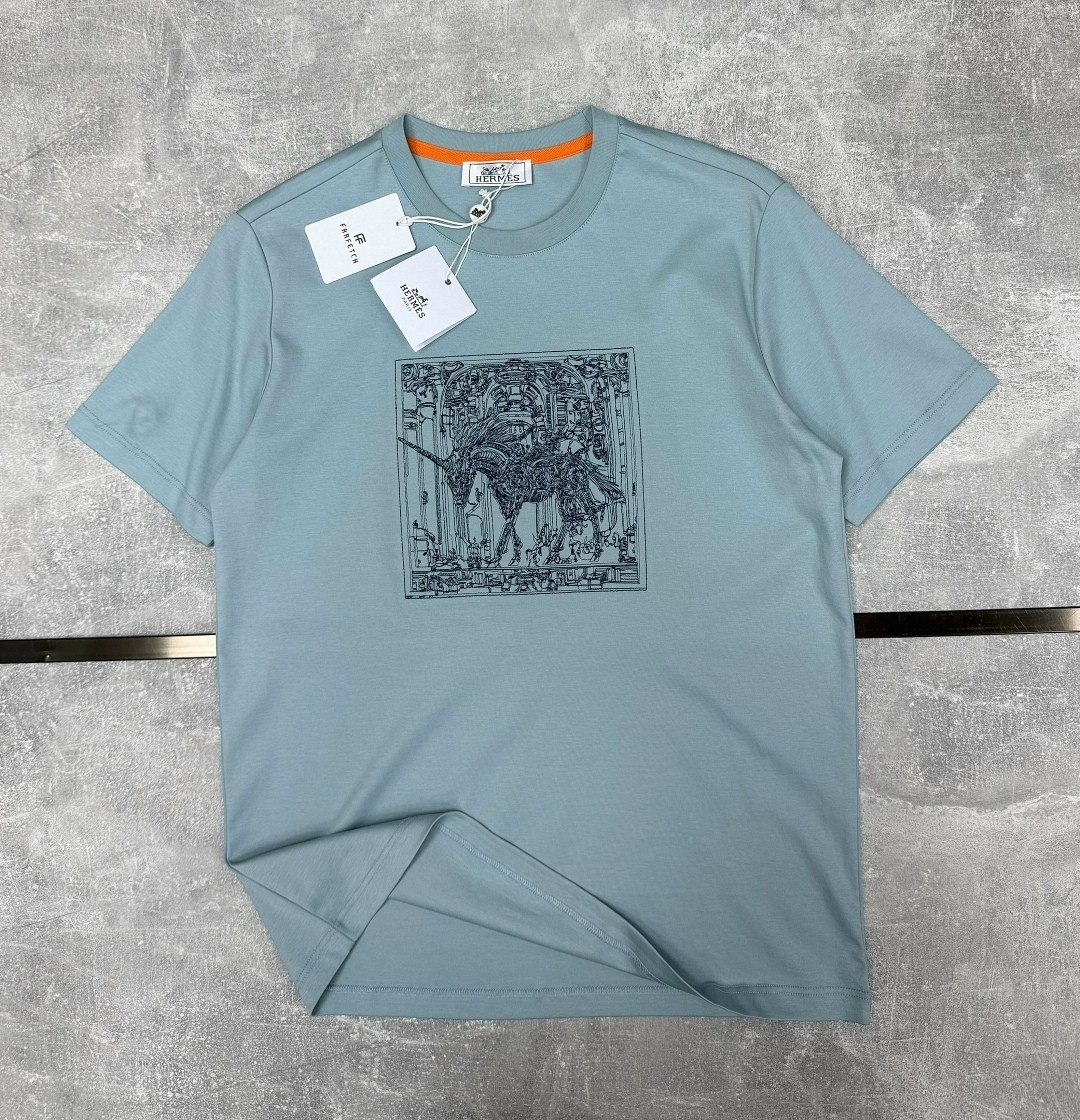 мужская футболка,футболки брендовые,мужская футболка hermes,футболка hermes,брендовые вещи
