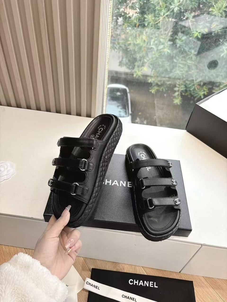 шлепанцы chanel,босоножки шанель на липучках,босоножки chanel,chanel шлепанцы женские,сандалии chanel