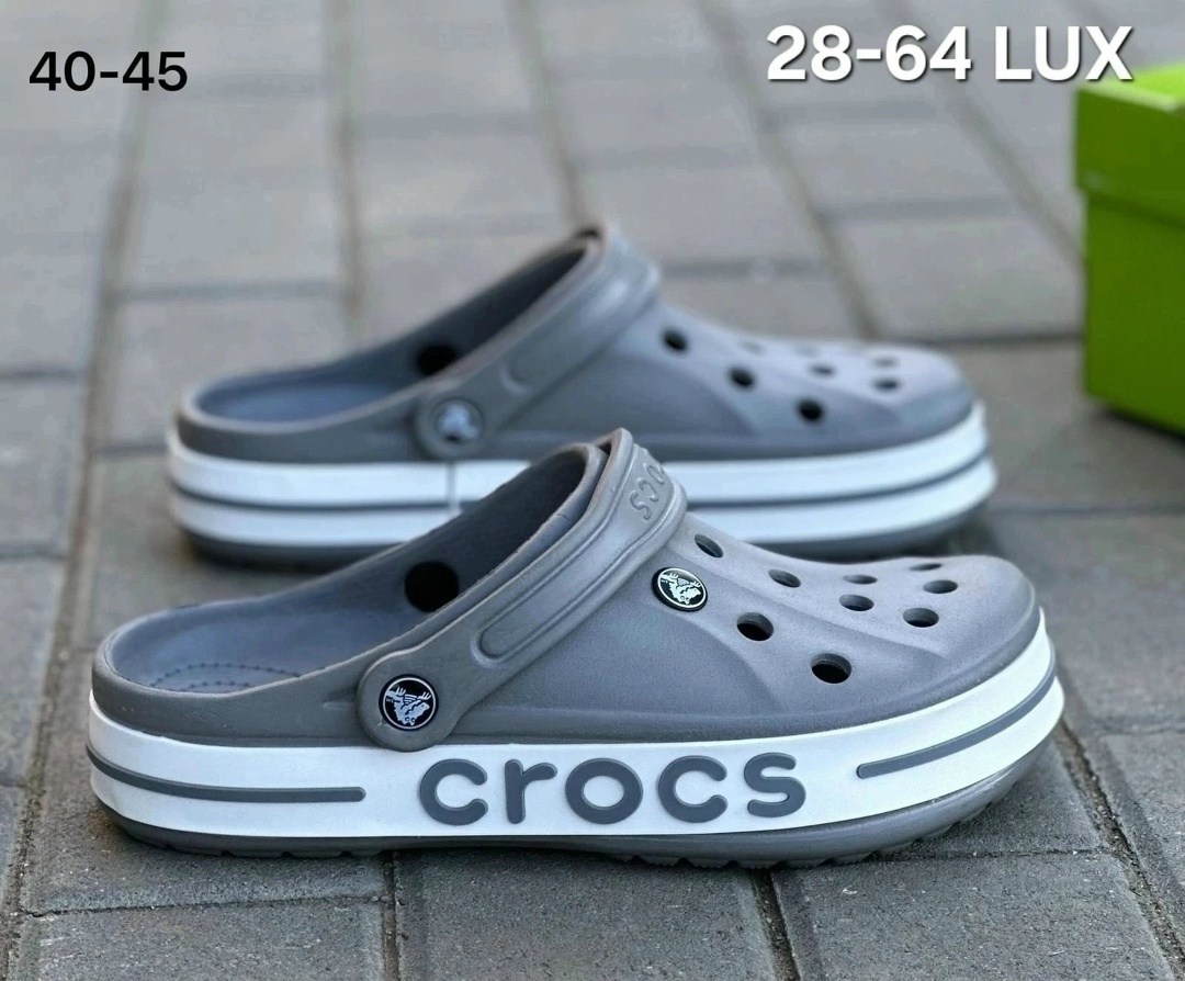 кроксы серые,сабо crocs,сланцы кроксы шлепки с джибитсами арт. 11216575,сабо crocs мужские серые летние,кроссовки - сабо crocs bayaband clog арт. 10620944