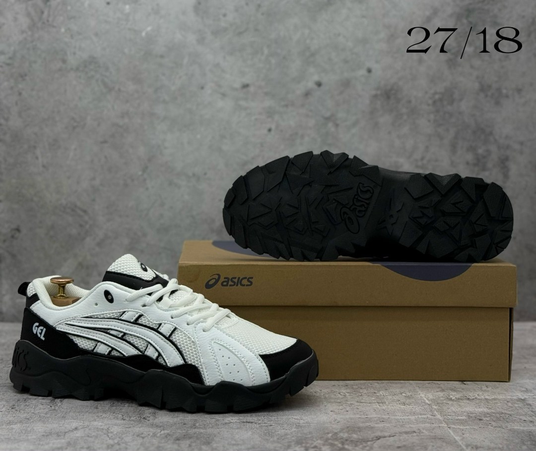 кроссовки,кроссовки asics,asics низкие повседневные кроссовки gel-truck с противоскользящей амортизацией белые черные,кроссовки asics gel,кроссовки asics gel pickax