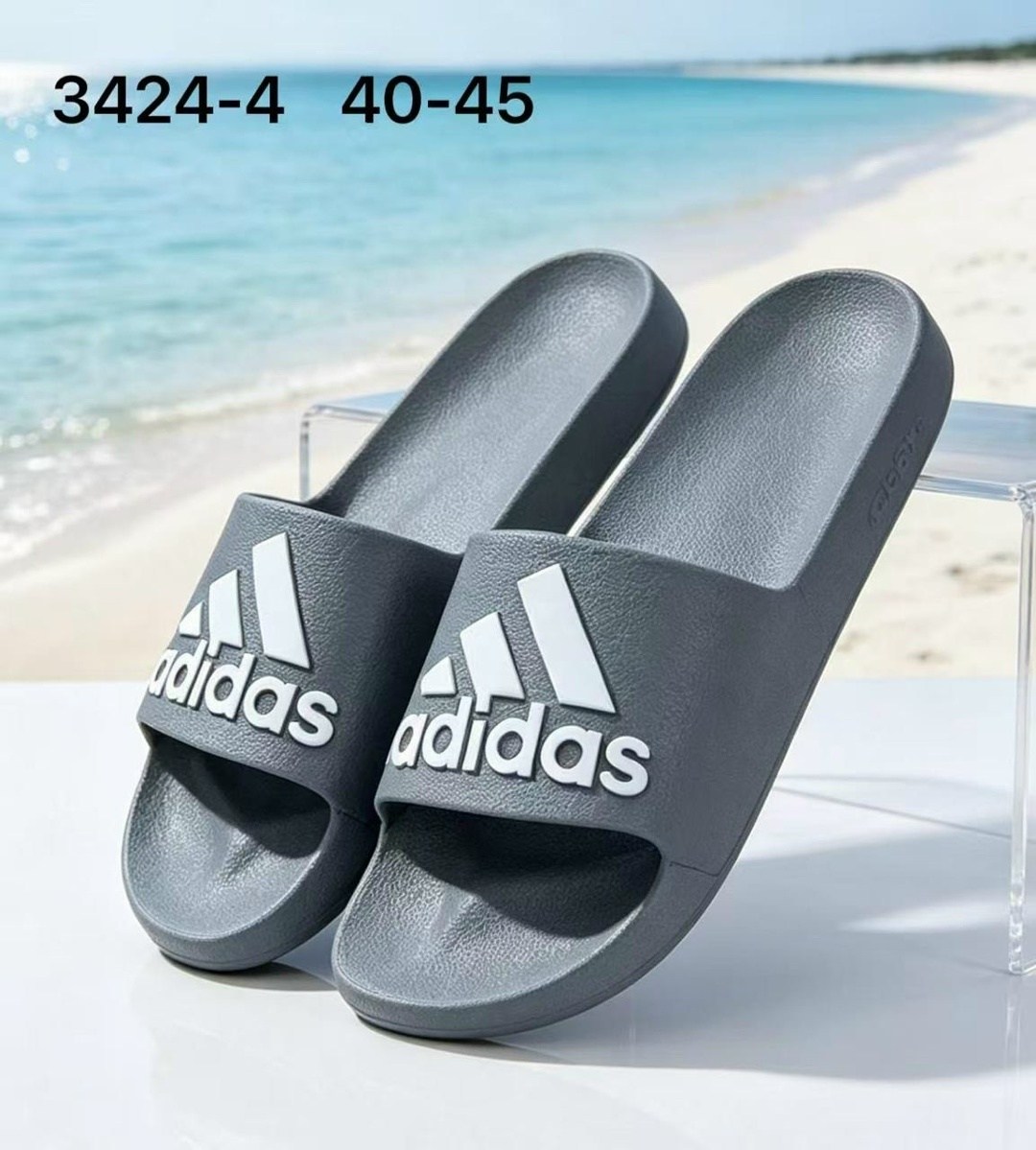 шлепанцы adidas,,мужские шлепанцы,летние тапочки адидас,adidas шлепки