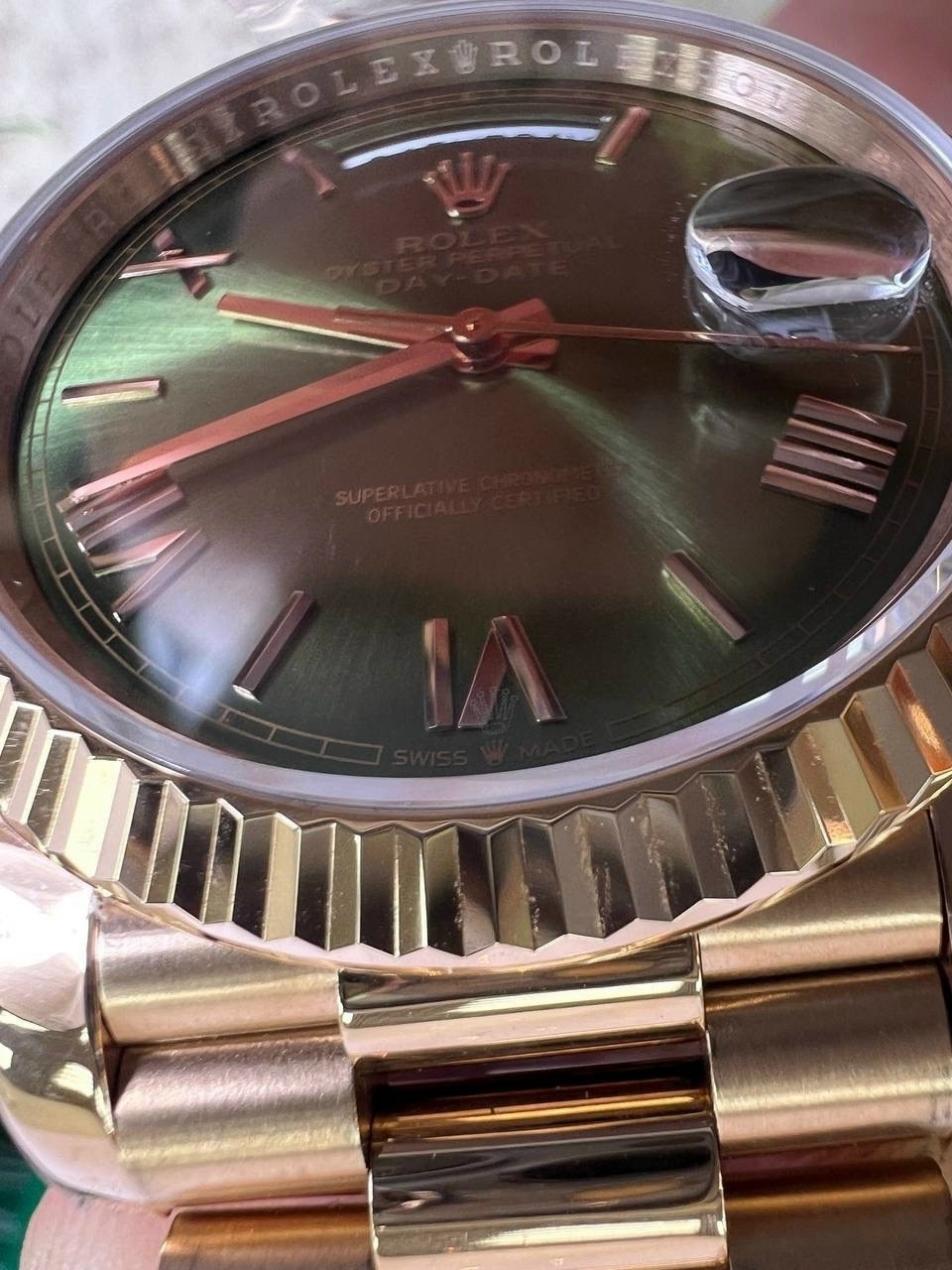 rolex day date 40,rolex day,rolex oyster,rolex day date,rolex day date rose gold olive dial