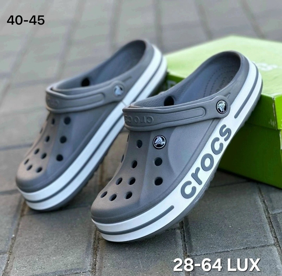кроксы серые,сабо crocs,сланцы кроксы шлепки с джибитсами арт. 11216575,сабо crocs мужские серые летние,кроссовки - сабо crocs bayaband clog арт. 10620944