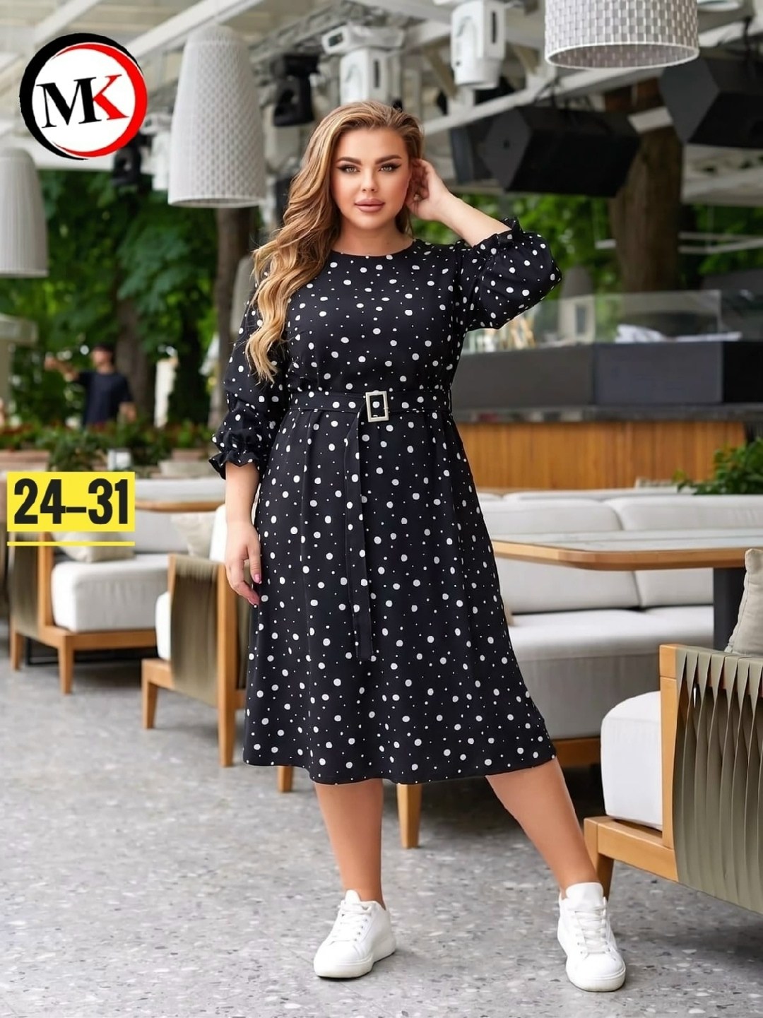 платье size plus в горошек с пояском черное,платье женское,платье,платье в горошек,платья в горох