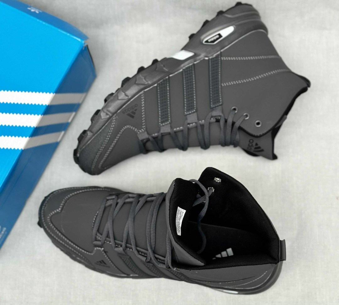 мужские зимние кроссовки adidas,зимние кроссовки adidas,кроссовки для мужчин,зимние мужские adidas climaproof высокие чёрные,тёплые зимние кроссовки с мехом adidas climaproof 8696а-7