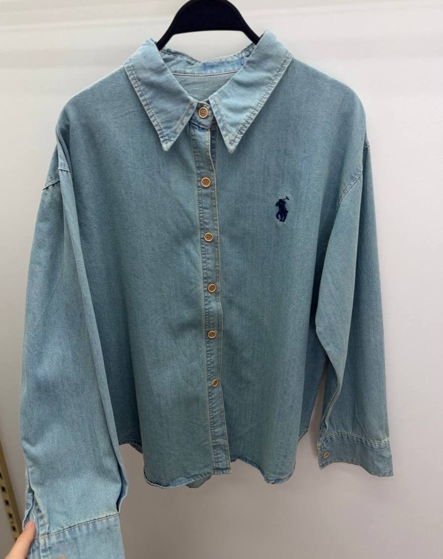джинсовая рубашка polo ralph lauren,рубашка polo ralph lauren,джинсовая рубашка,рубашка ralph lauren,рубашка женская джинсовая