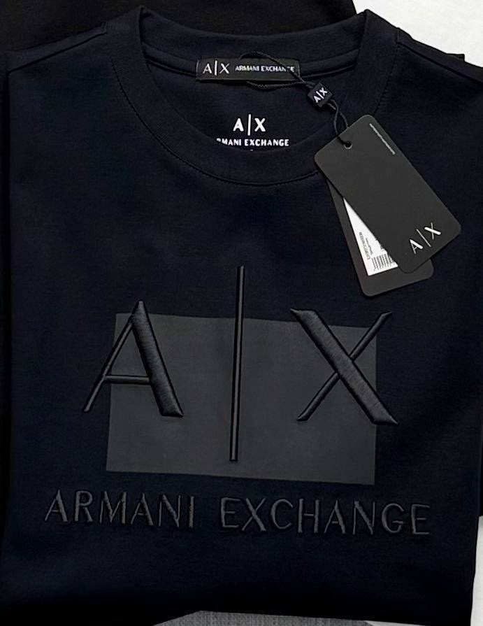 футболка armani exchange,мужские футболки armani,armani exchange мужская футболка,мужские футболки emporio armani,футболка мужской armani exchange черный размер 50 хлопок повседневный