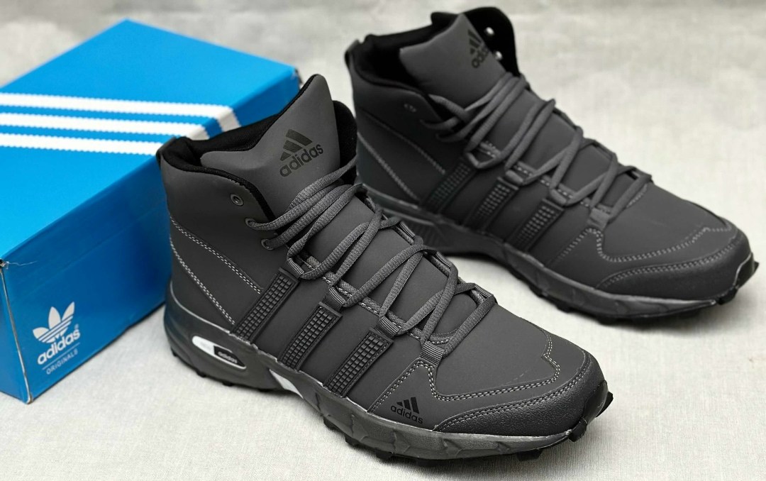 мужские зимние кроссовки adidas,зимние кроссовки adidas,кроссовки для мужчин,зимние мужские adidas climaproof высокие чёрные,тёплые зимние кроссовки с мехом adidas climaproof 8696а-7