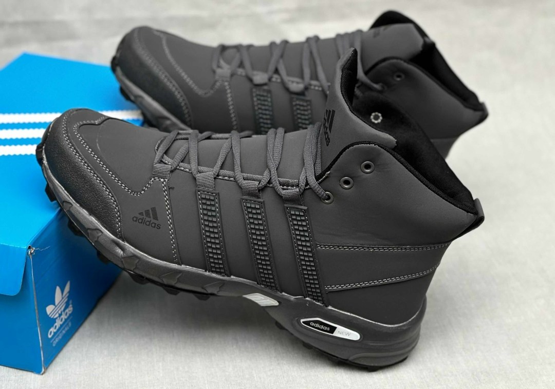 мужские зимние кроссовки adidas,зимние кроссовки adidas,кроссовки для мужчин,зимние мужские adidas climaproof высокие чёрные,тёплые зимние кроссовки с мехом adidas climaproof 8696а-7