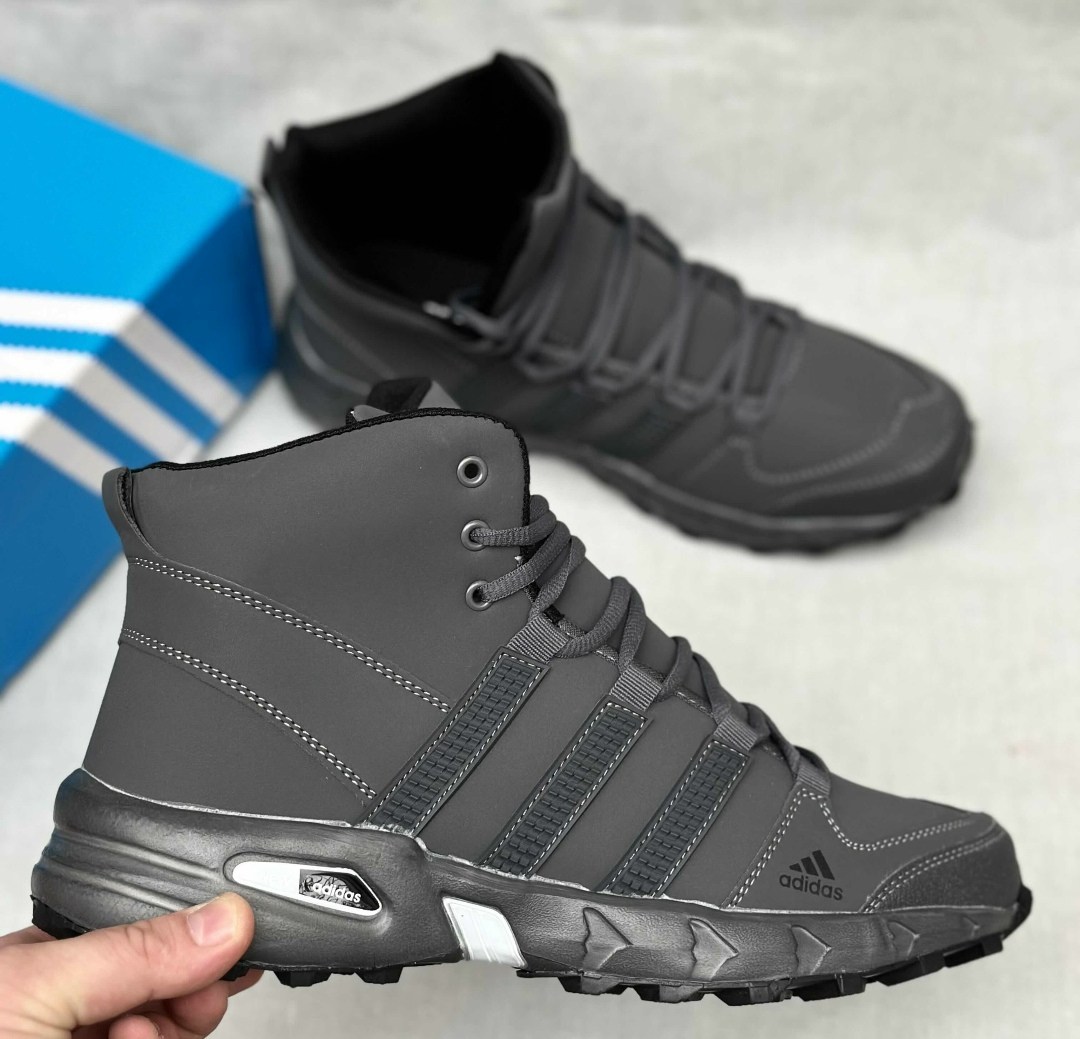 мужские зимние кроссовки adidas,зимние кроссовки adidas,кроссовки для мужчин,зимние мужские adidas climaproof высокие чёрные,тёплые зимние кроссовки с мехом adidas climaproof 8696а-7