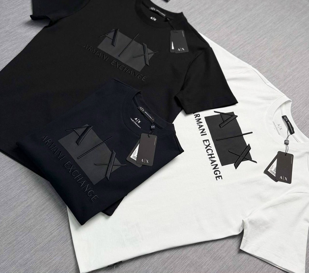 футболка armani exchange,мужские футболки armani,armani exchange мужская футболка,мужские футболки emporio armani,футболка мужской armani exchange черный размер 50 хлопок повседневный