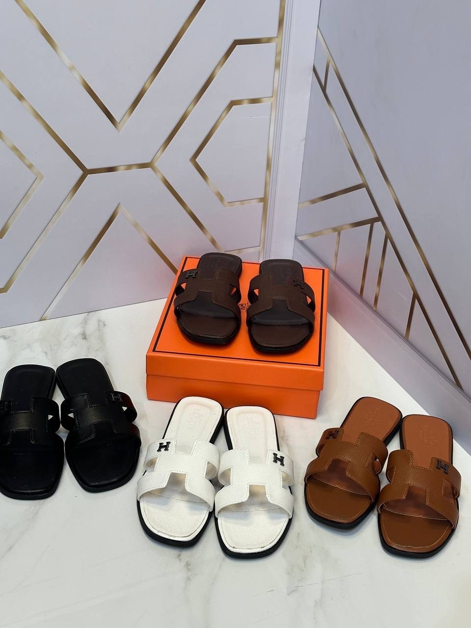 шлепки эрмес оран,шлепки hermes,шлепки hermes женские,,женские шлепанцы