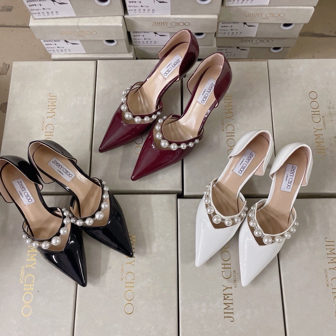 ,туфли на высоком каблуке прада jimmy choo,туфли jimmy choo,туфли женские jimmy choo,черные лаковые туфли jimmy choo с жемчугом