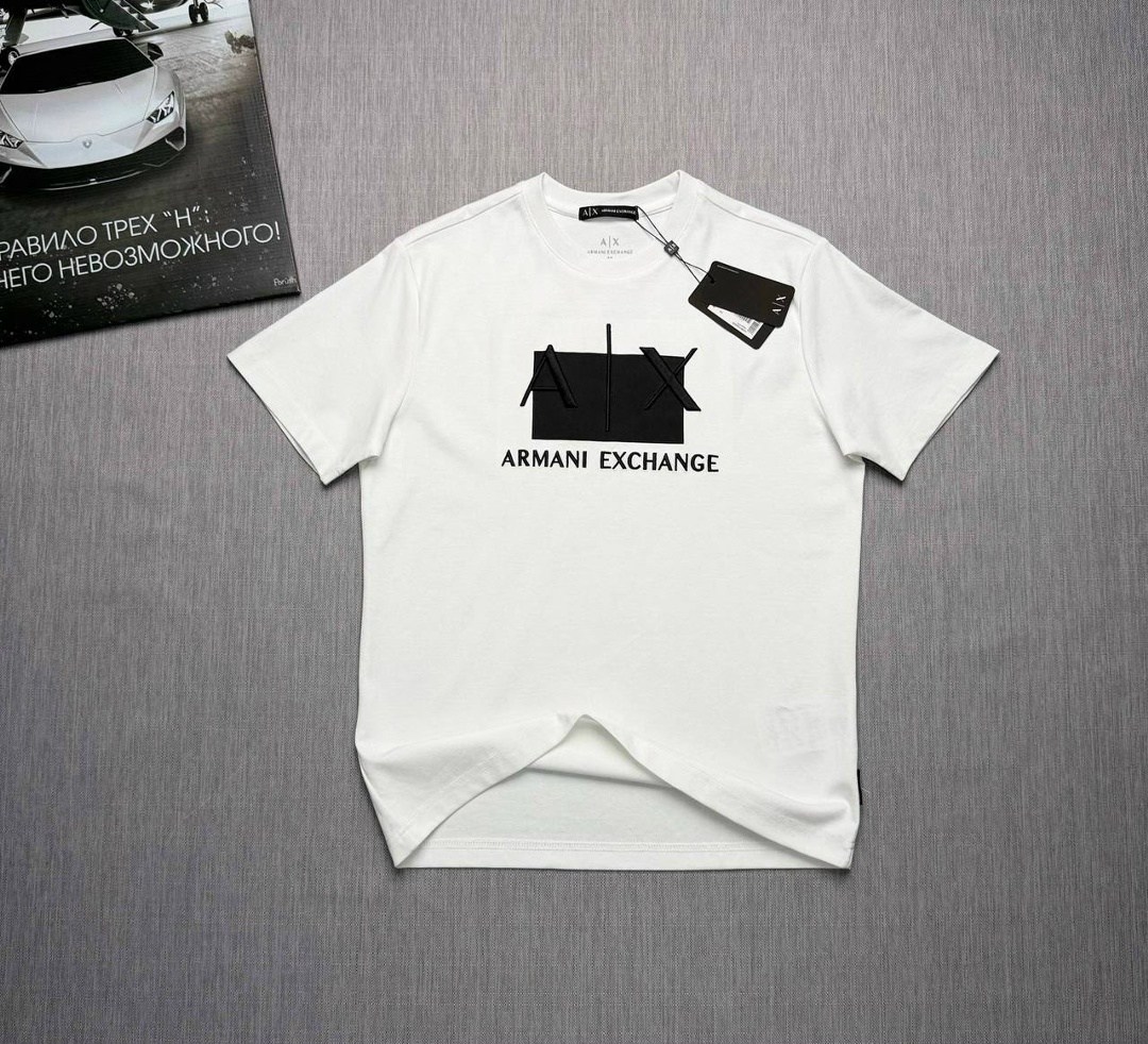 футболка armani exchange,мужские футболки armani,armani exchange мужская футболка,мужские футболки emporio armani,футболка мужской armani exchange черный размер 50 хлопок повседневный