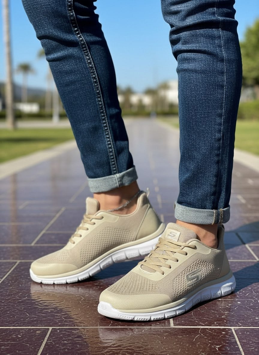 ,кроссовки женскиe,кроссовки женские skechers,повседневные кроссовки,кроссовки скетчерс бежевые