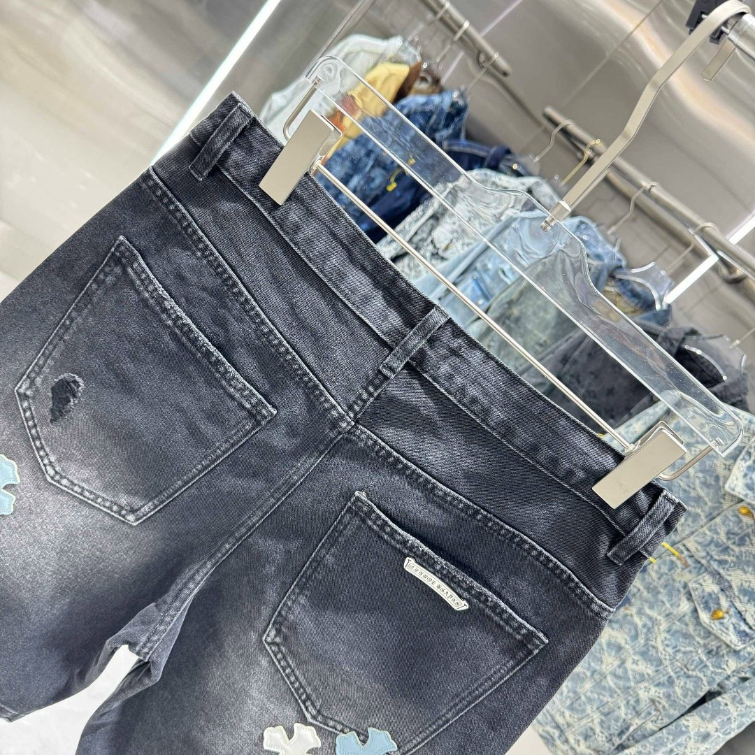 джинсовые шорты,шорты chrome hearts,брендовые шорты,шорты хром хартс,мужские джинсовые шорты
