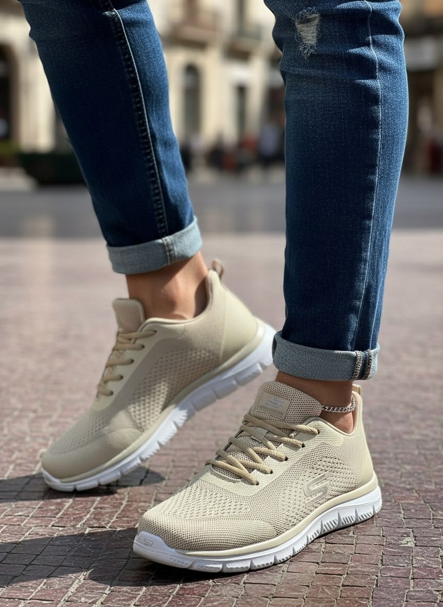 ,кроссовки женскиe,кроссовки женские skechers,повседневные кроссовки,кроссовки скетчерс бежевые