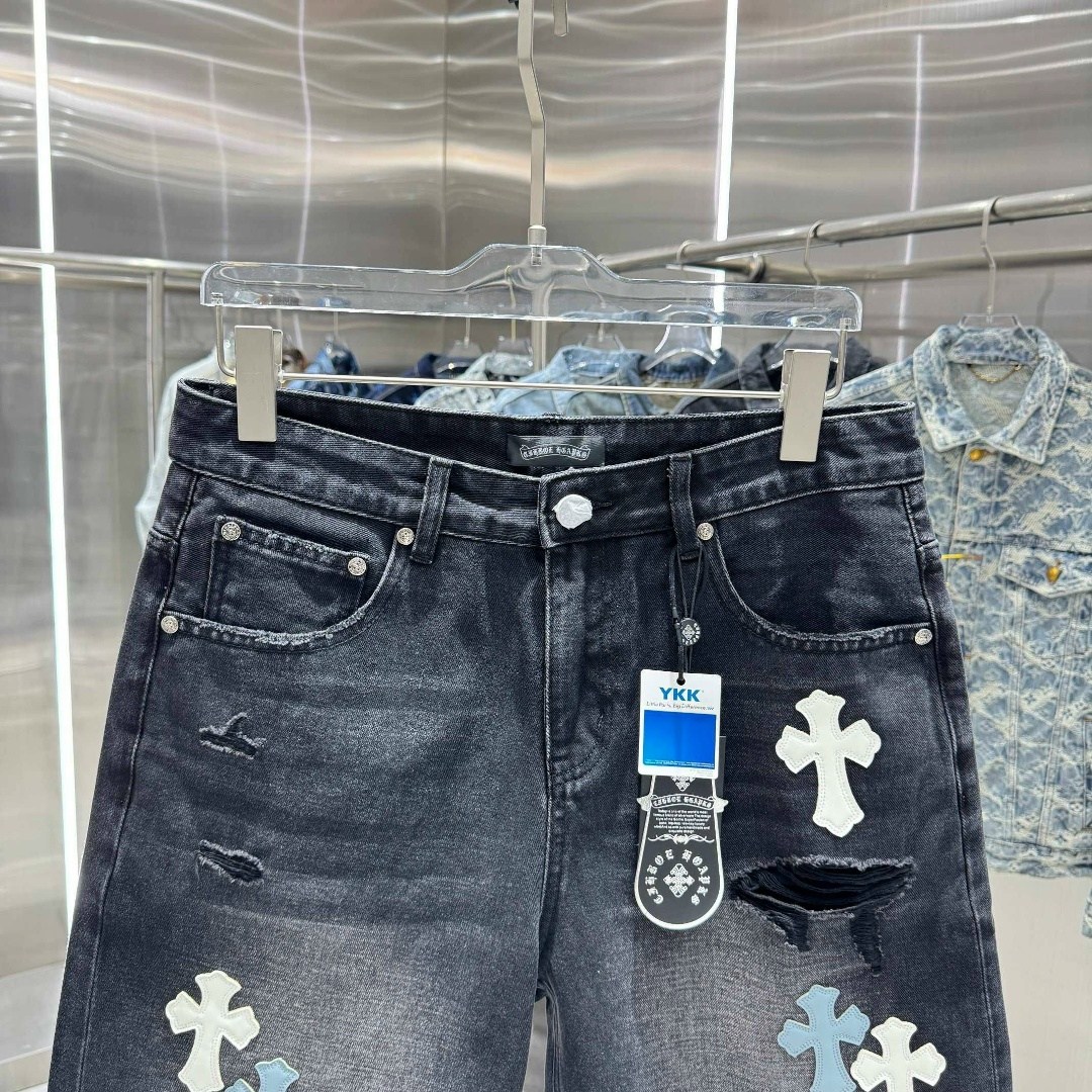 джинсовые шорты,шорты chrome hearts,брендовые шорты,шорты хром хартс,мужские джинсовые шорты