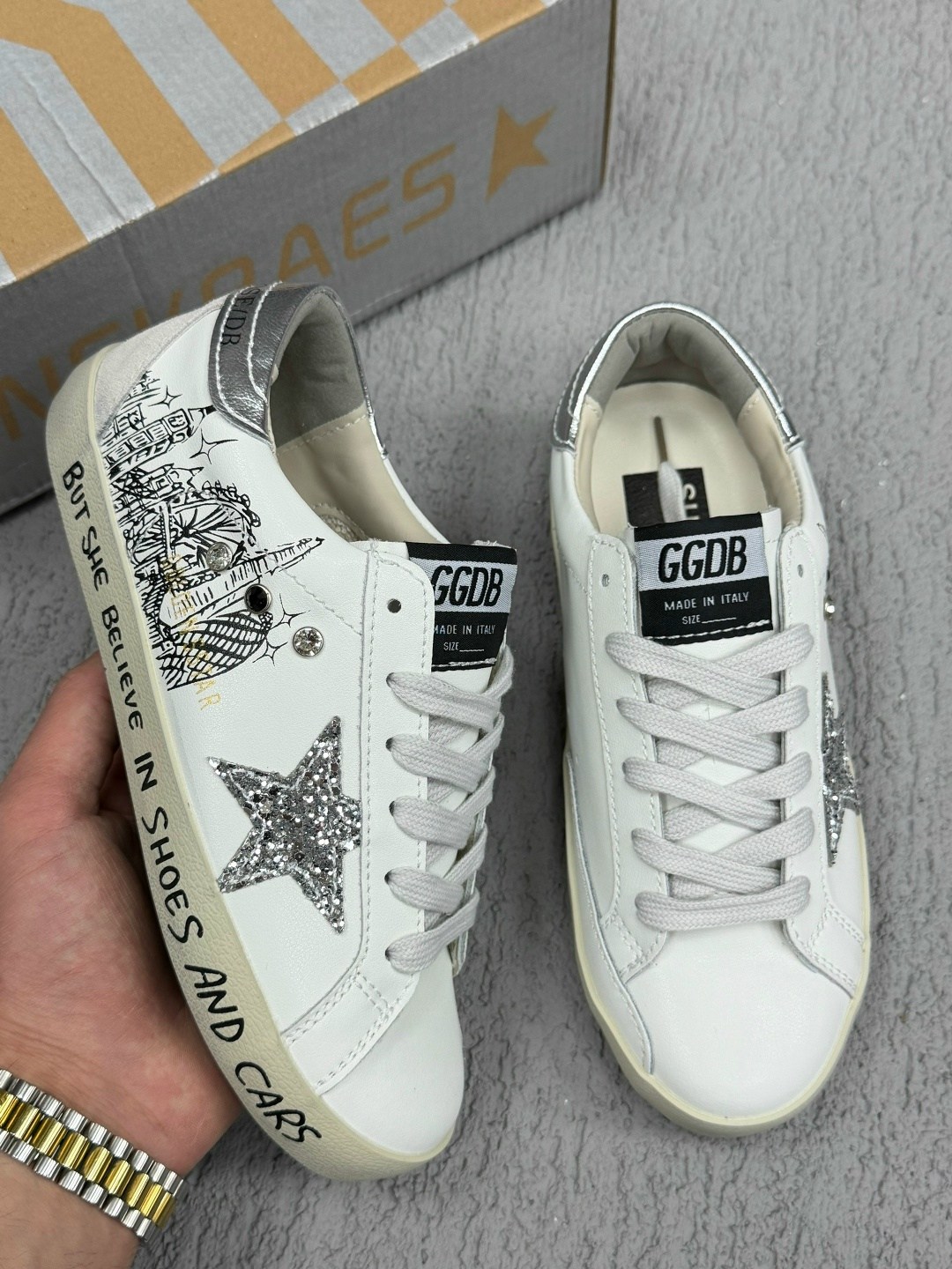 ,кроссовки golden goose,super star leather sneakers in white golden goose,кеды golden goose,повседневная