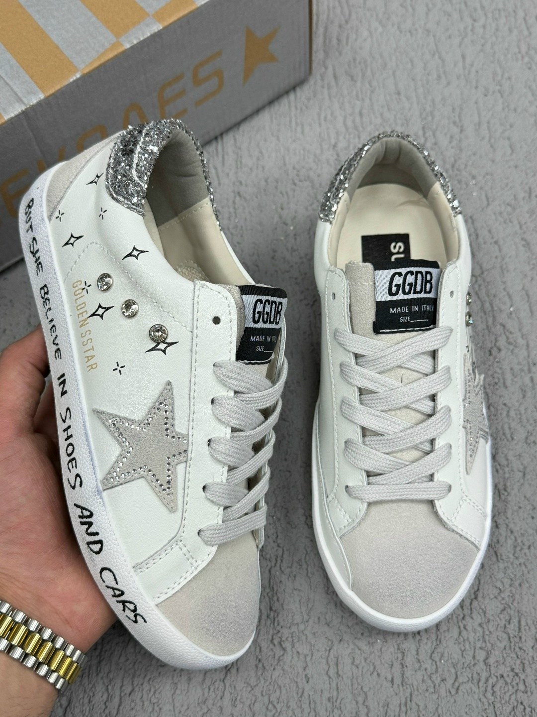 ,кроссовки golden goose,super star leather sneakers in white golden goose,кеды golden goose,повседневная