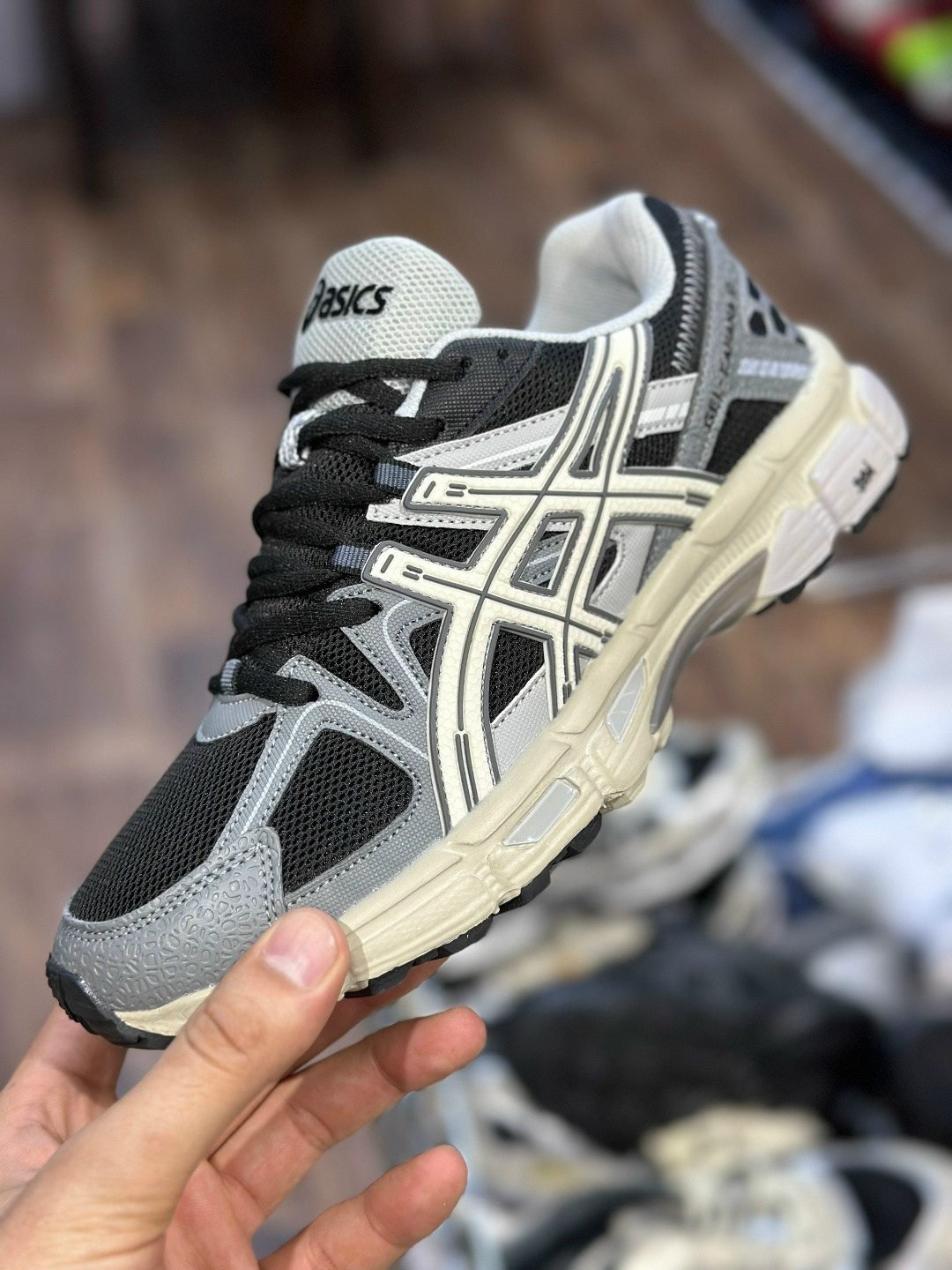 кроссовки asics gel kahana 8,asics gel-kahana 8,asics gel kahana 8 running green blue beige,кроссовки asics,мужские кроссовки asics