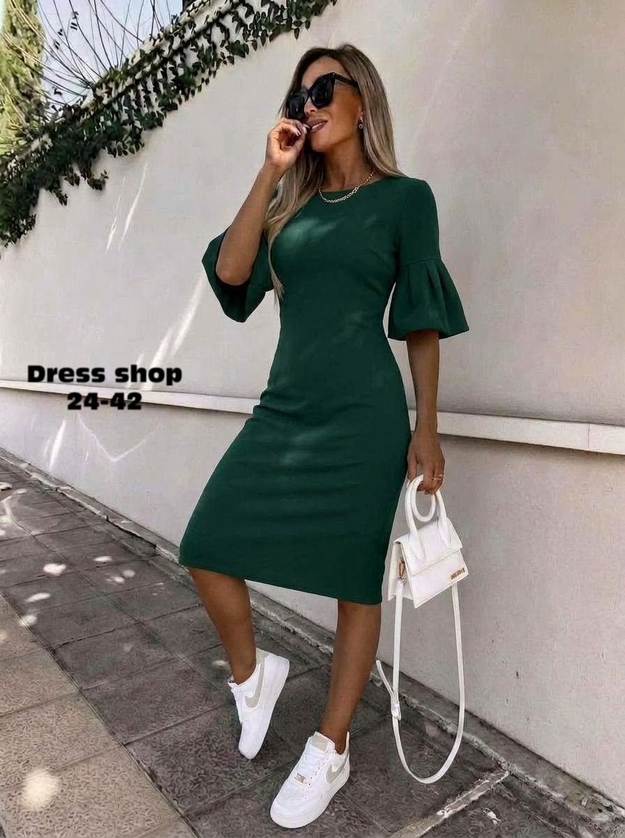 повседневные платья,платье прямое,модное платье,женское платье,трикотажное платье