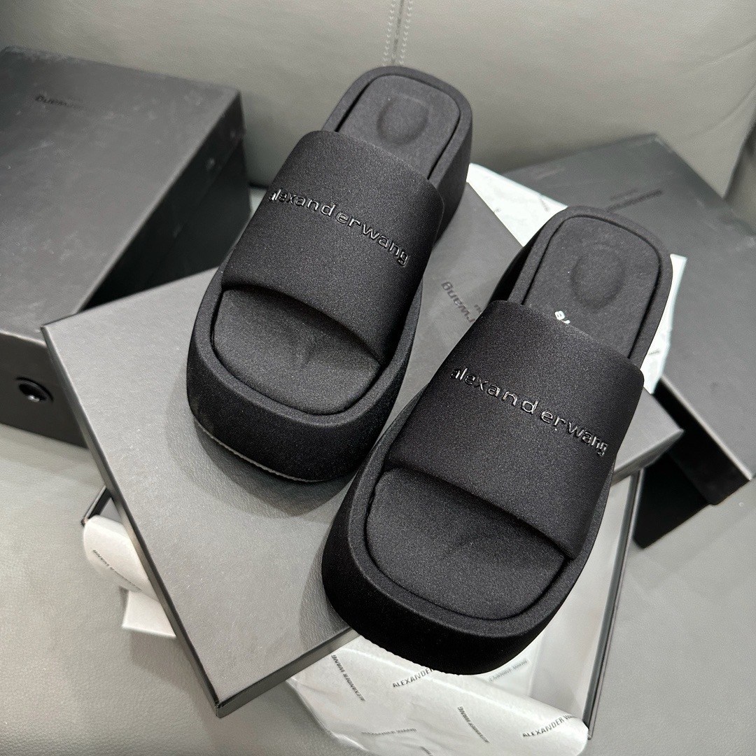 ,шлепанцы женские,сабо alexander wang,шлепки на платформе,шлепанцы на платформе