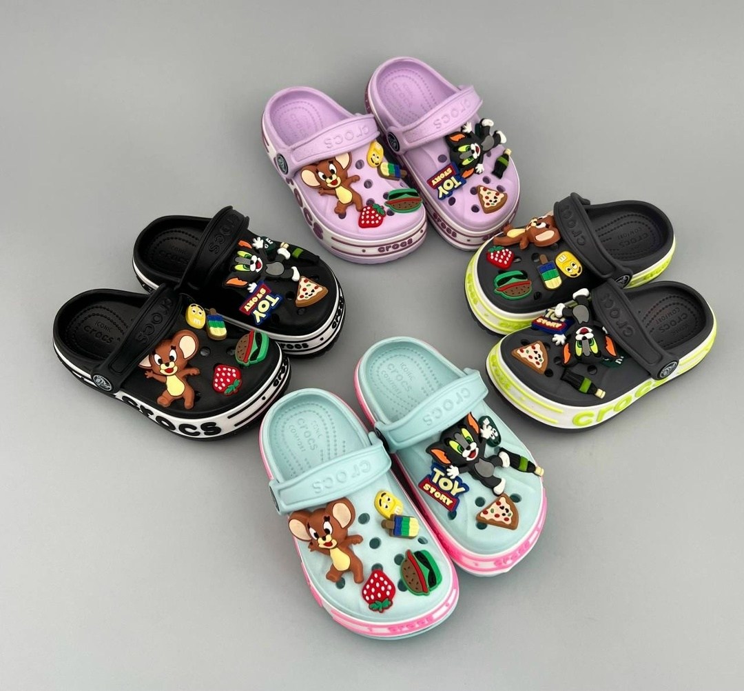 кроксы детские,джибитс crocs сандалии,,джибитсы tie crocs,кроксы сабо детские