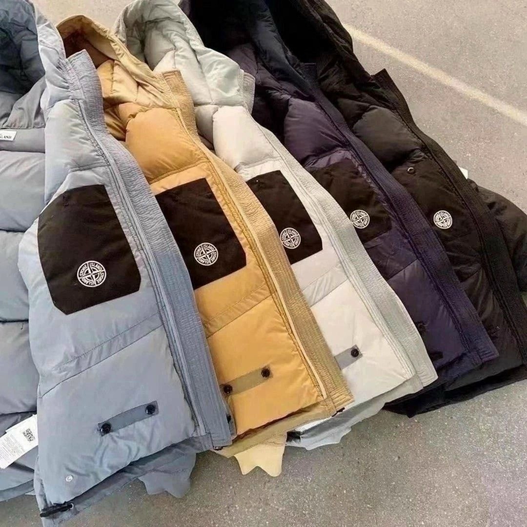 зимняя куртка stone island,пуховик stone island,куртка зимняя мужская stone island,удлиненный зимний пуховик с патчем stone island,пуховик stone island nylon metal down-tc
