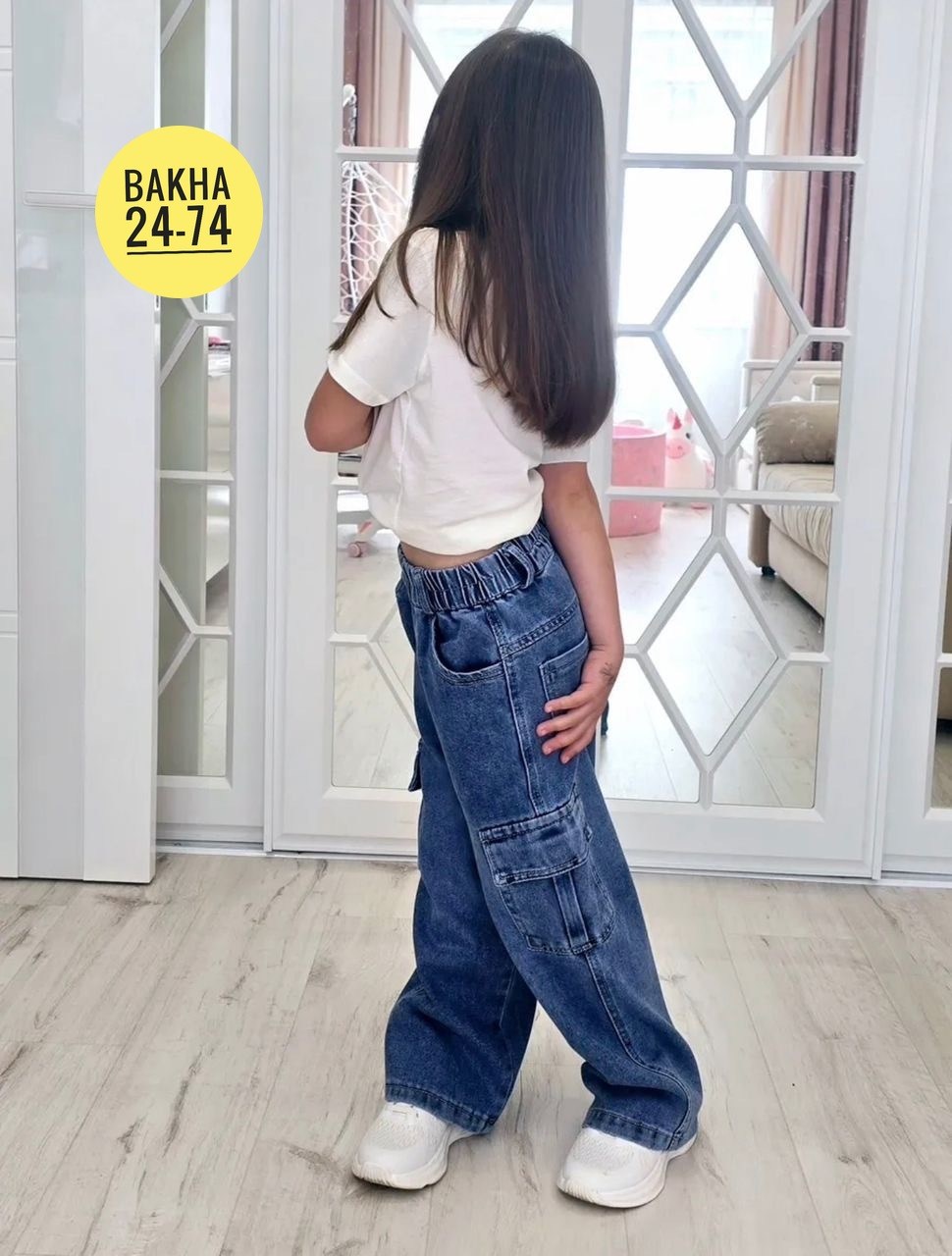 джинсы карго широкие подростковые mili bo_wear,джинсы карго для девочки,джинсы карго на маленьких девочках,джинсы для девочек,брюки джинсы