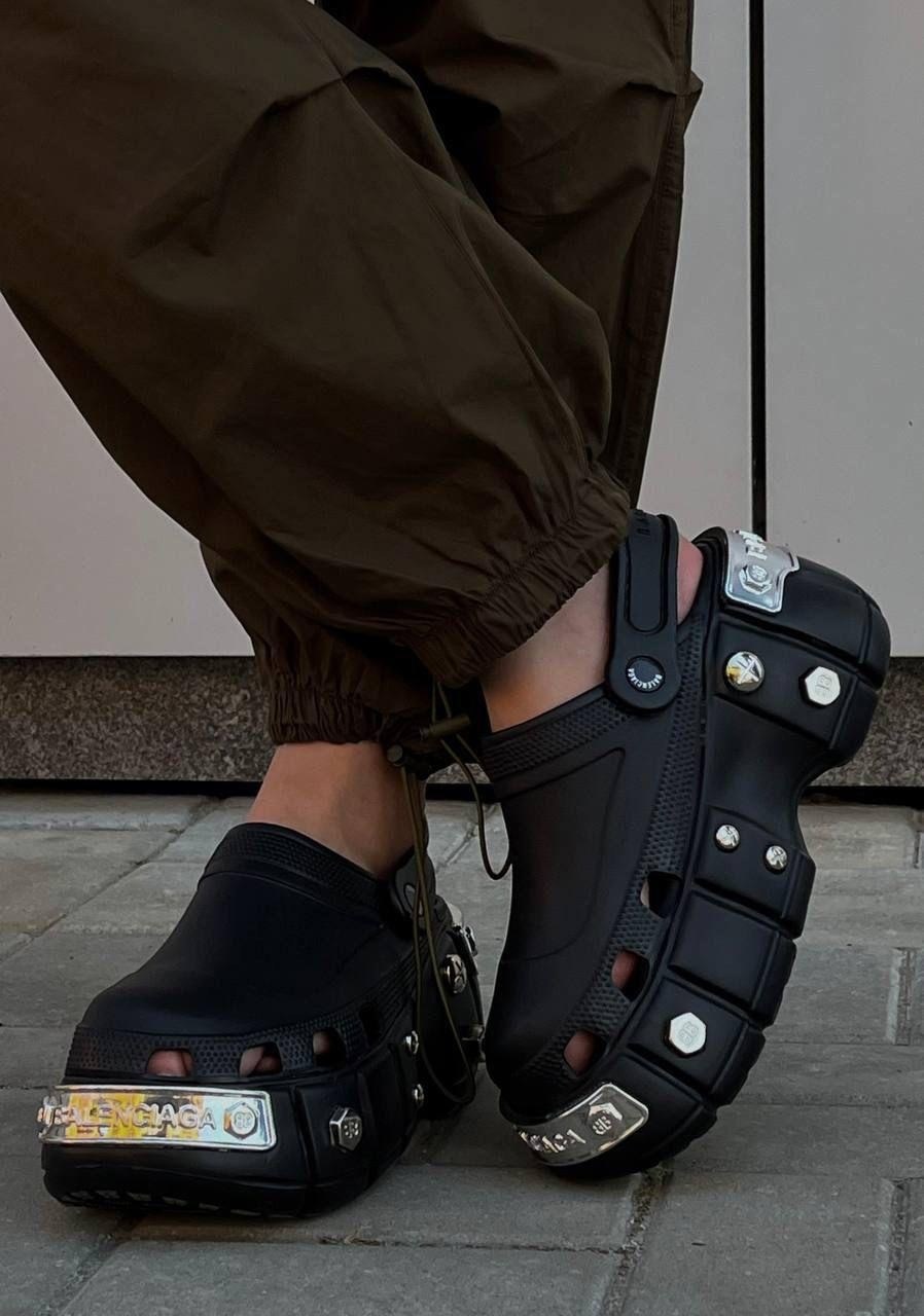 женская ,сабо balenciaga,модные босоножки,баленсиага кристобаль,кроксы женские