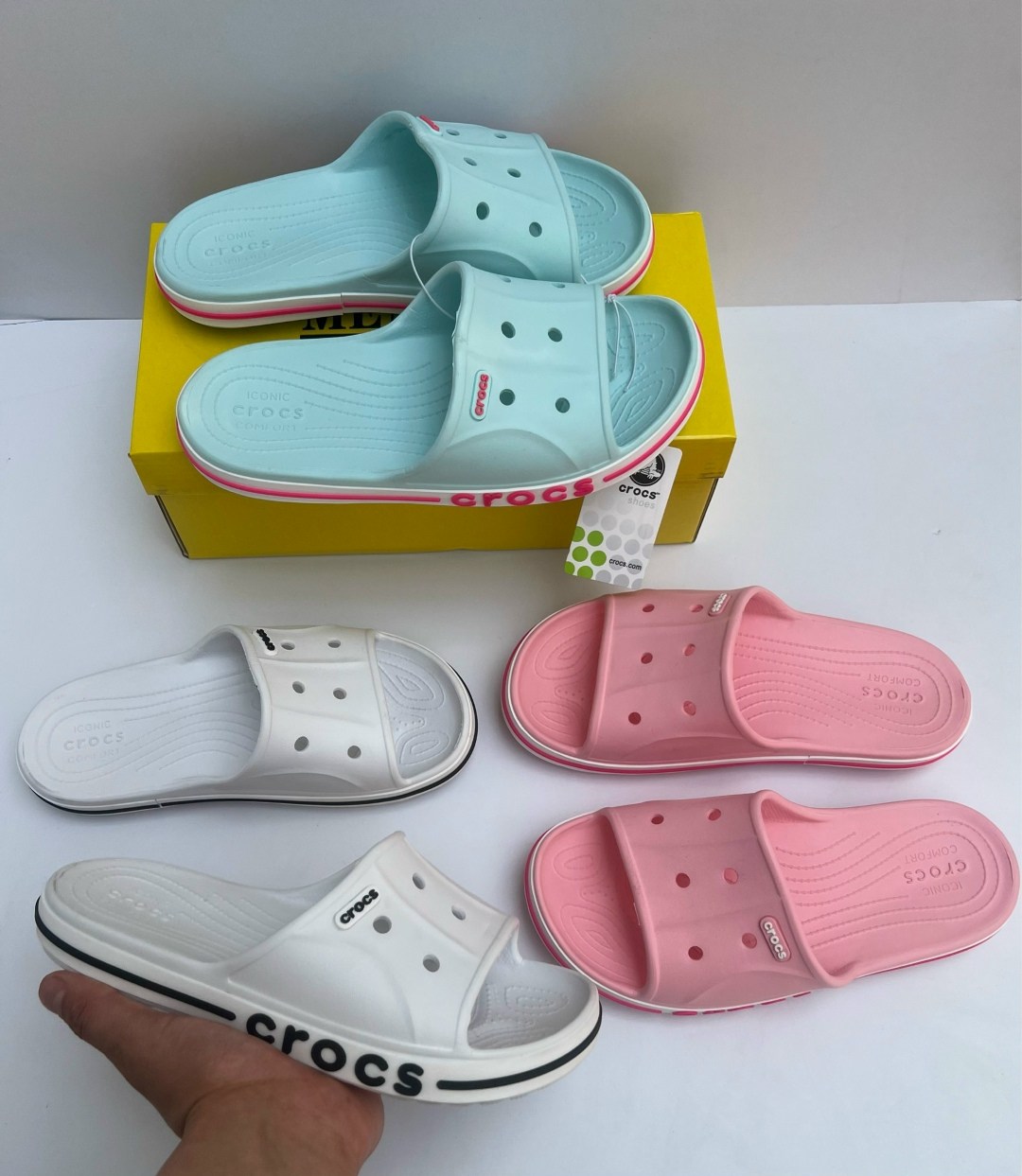 crocs bayaband розовые,сабо crocs,шлепанцы crocs,crocs женские,на плоской подошве crocs