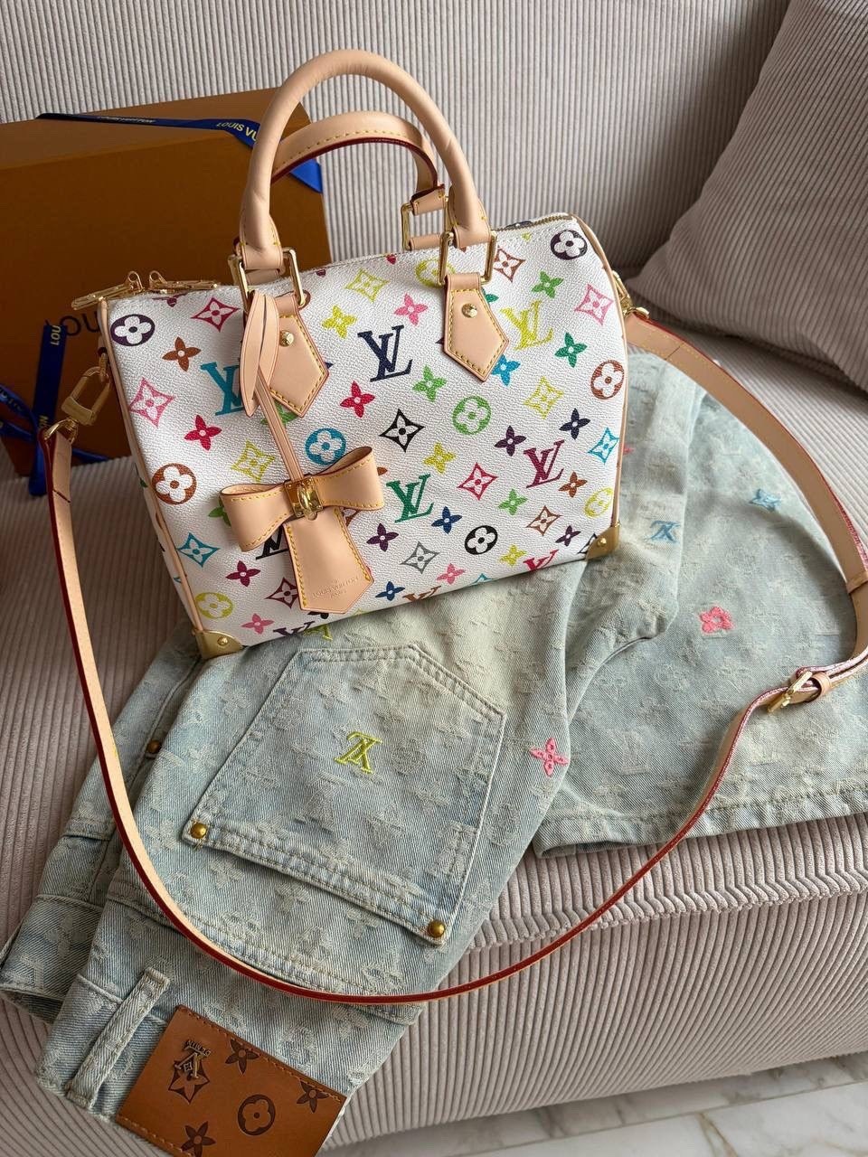 сумки луи виттон мультиколор,луи виттон мультиколор сумка белая,louis vuitton speedy,белая сумка луи виттон,сумки луи виттон