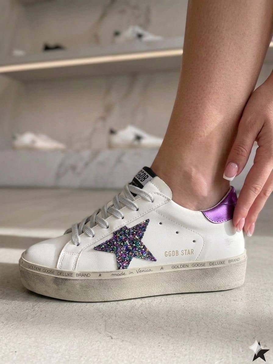 golden goose sneakers,golden goose deluxe brand,golden goose кеды hi star с блестками белый,golden goose shoes,