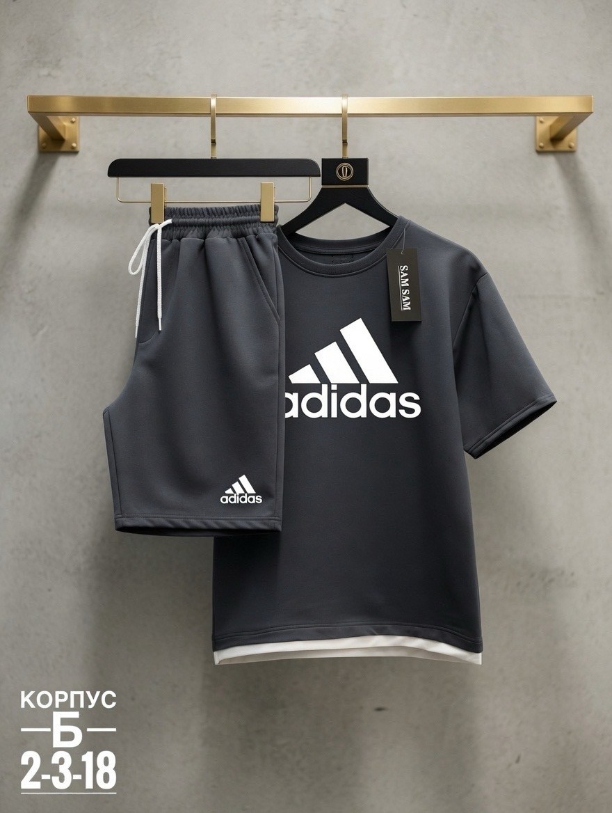костюм спортивный мужской,спортивный костюм мужской adidas,костюм с шортам,летние костюмы