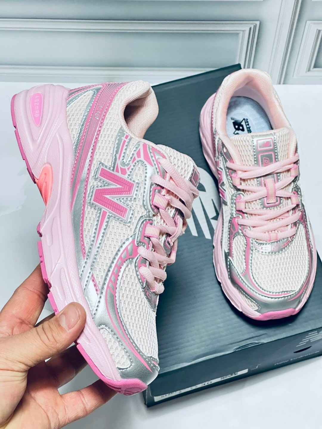 женские кроссовки new balance,кроссовки new balance,кроссовки new balance 740,кроссовки,розовые кроссовки