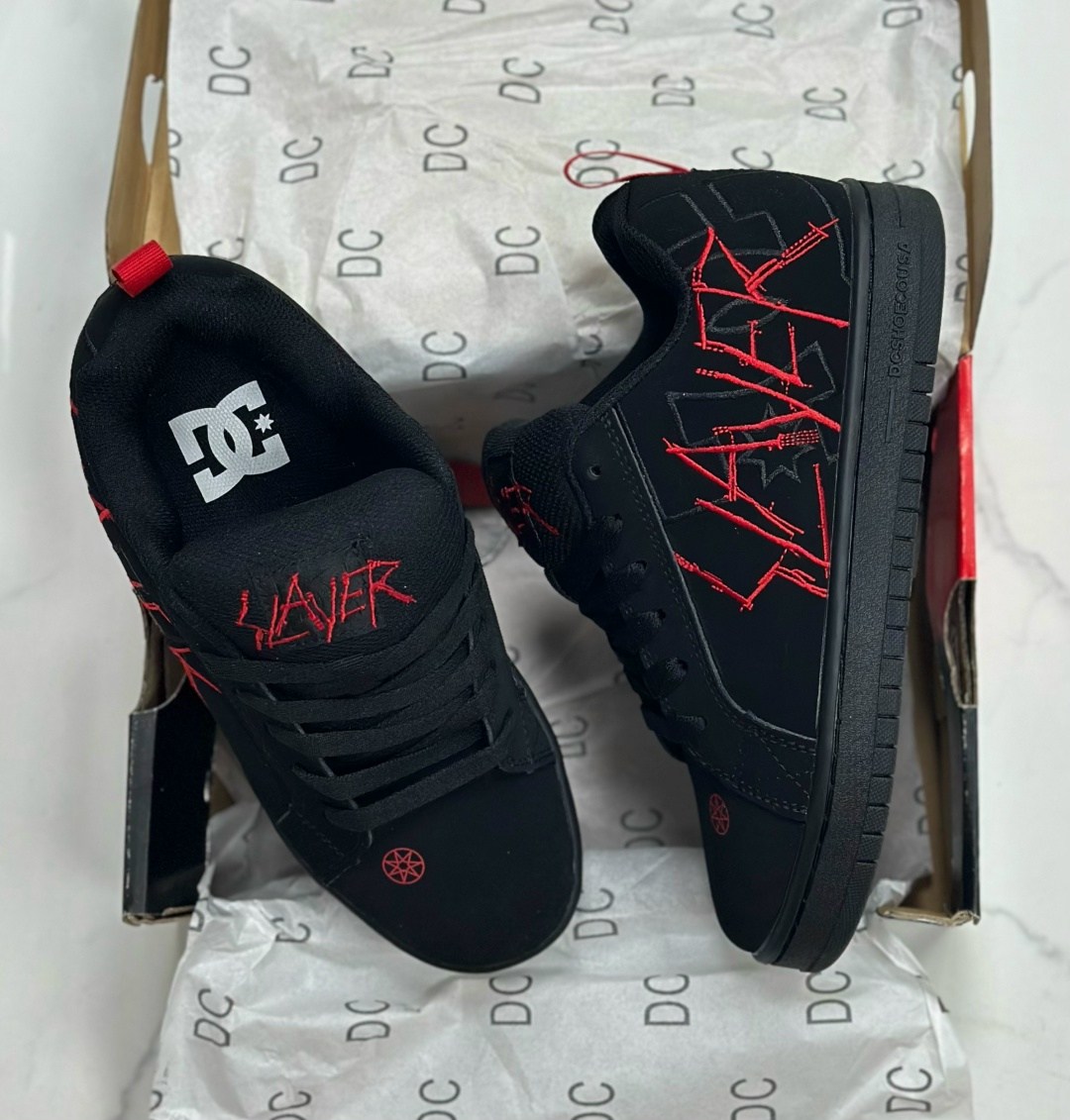 dc x slayer ct graffik shoes black black red,кроссовки slayer,кроссовки slayer court graffik dc shoes,кроссовки dc shoes court graffik,кроссовки dc slayer court graffik